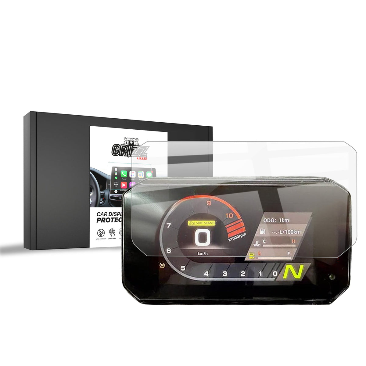 Folie de protecție pentru ecran pentru CFMOTO 450MT 5" Navi, rezistentă la zgârieturi, clară