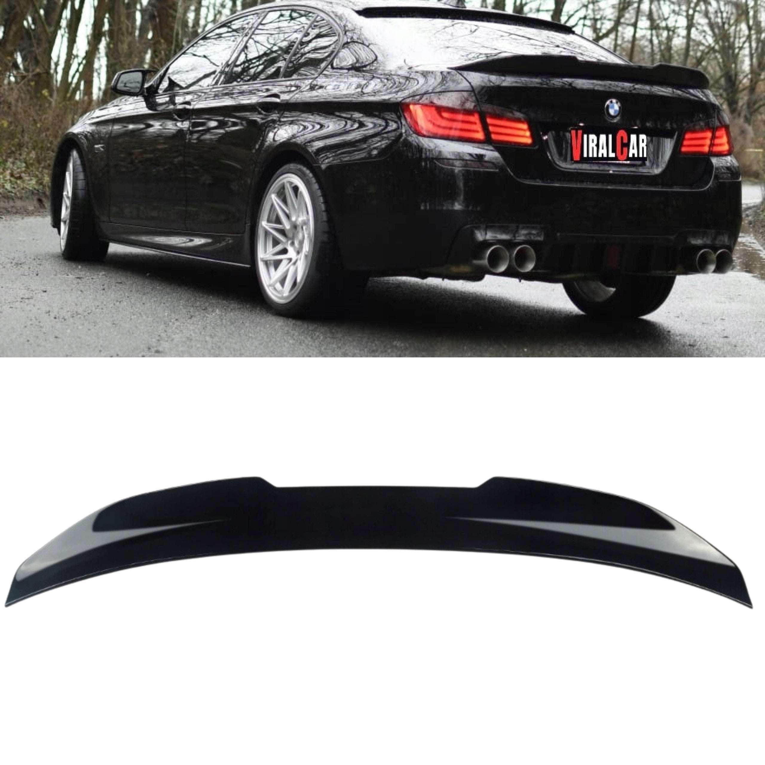 SPOILER SPOILER PORTBAGAJ SUPLIMENTAR PSM BMW PACHET M F10 NEGRU LUCIOS