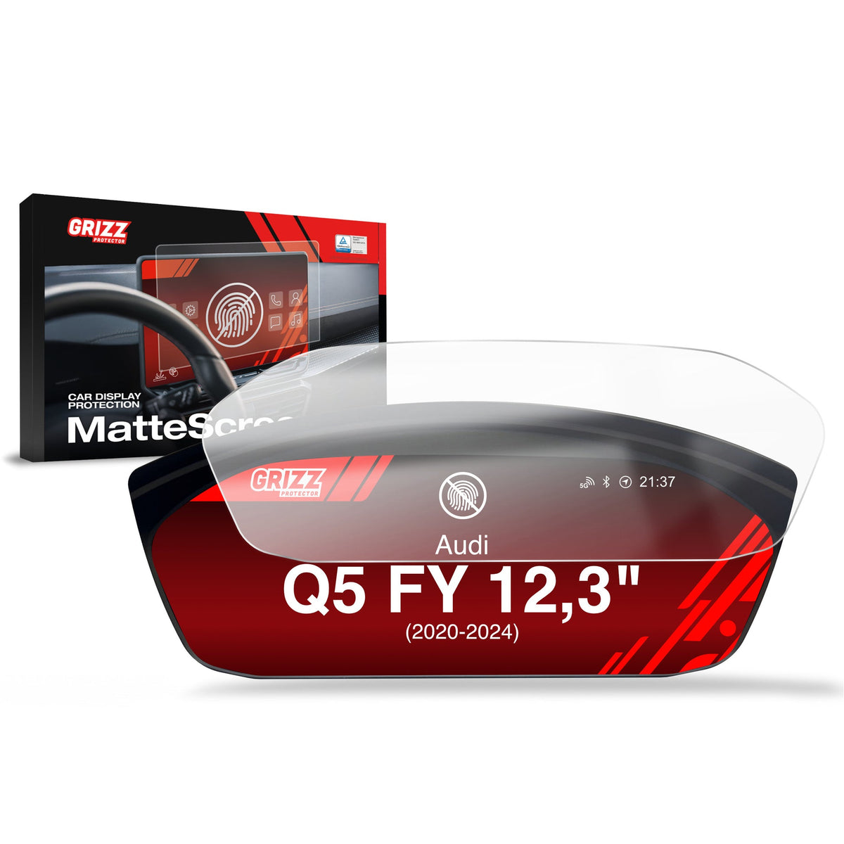 Folie de protecție pentru ecran Audi Q5 FY Virtual Cockpit Plus 12,3" (2020-2024) Anti-Amprentă, Mată