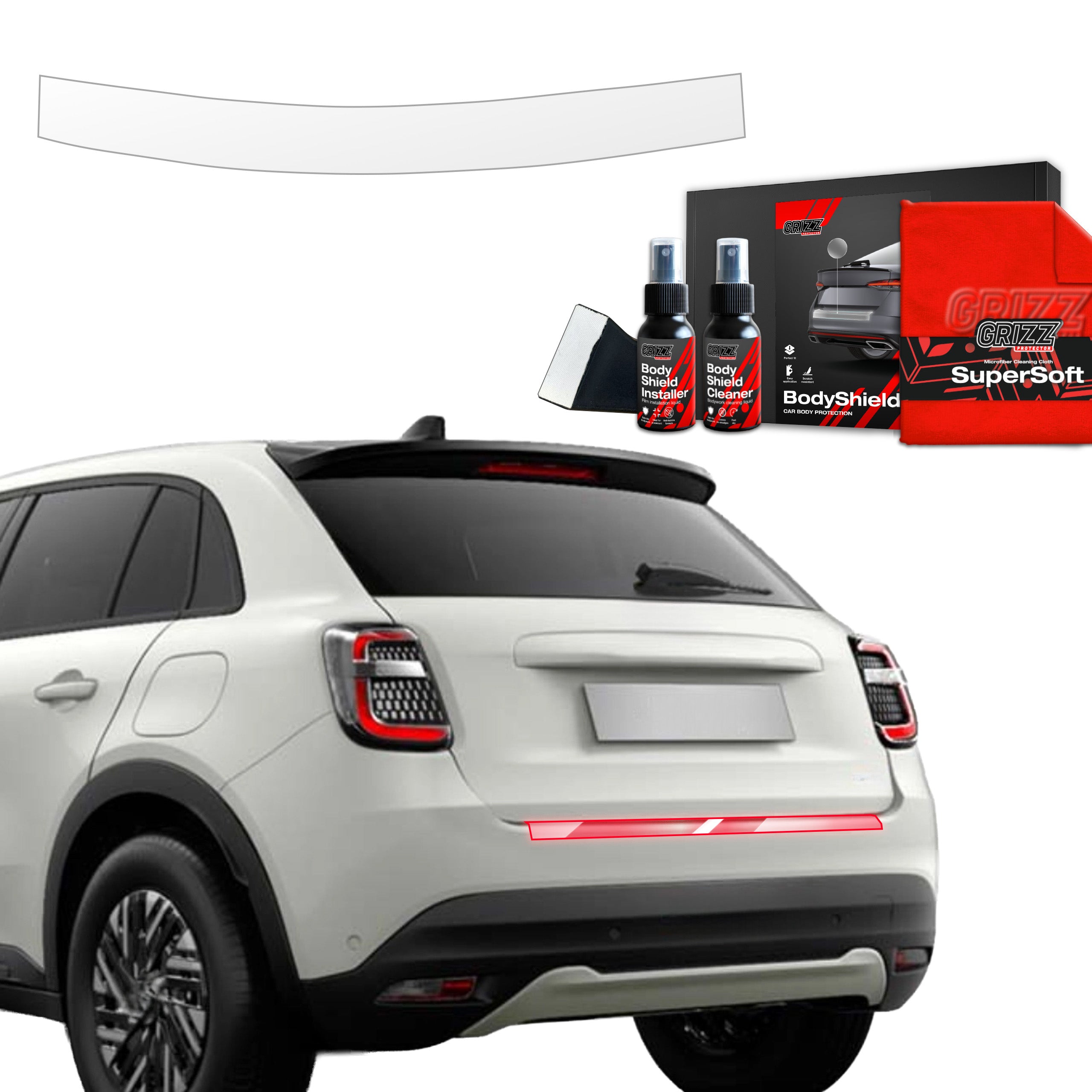 Folie de protecție pentru marginea portbagajului - Fiat 600 (2023-2025)