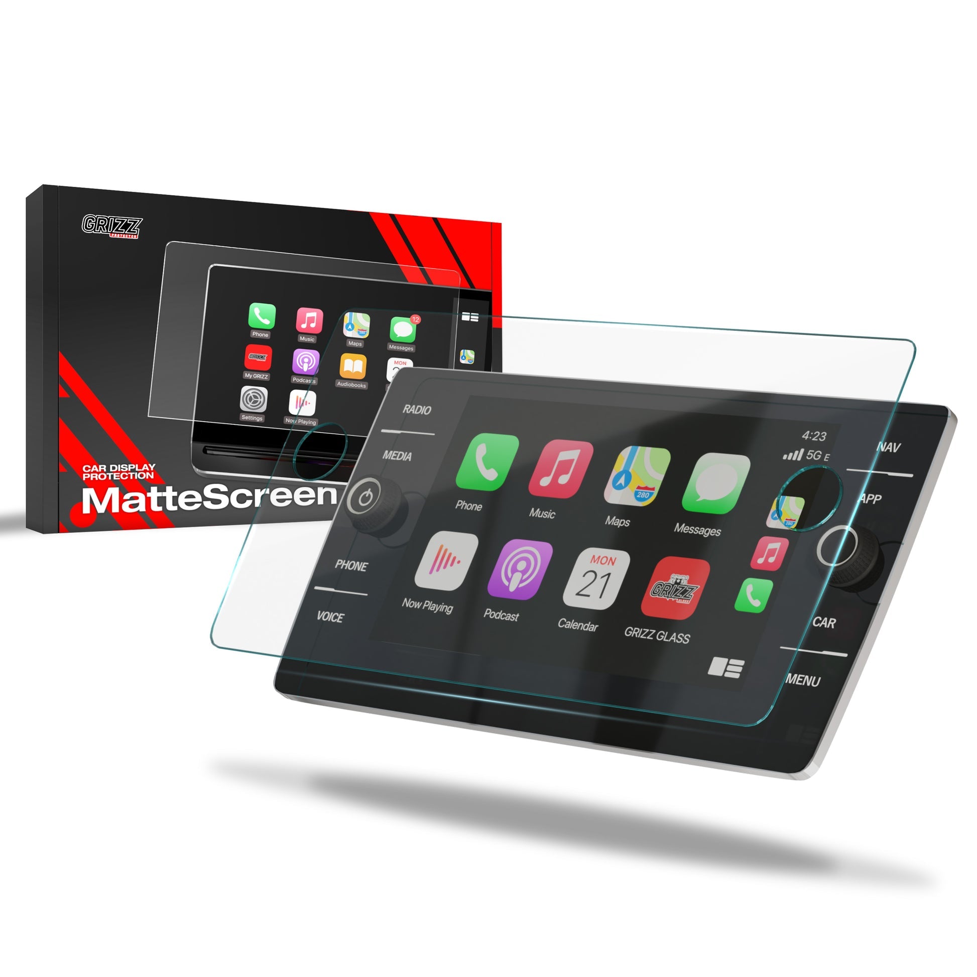 2 folii de protecție pentru ecran pentru Volkswagen VW Passat B8 Discover Media (2017-2023) anti-amprentă, mat