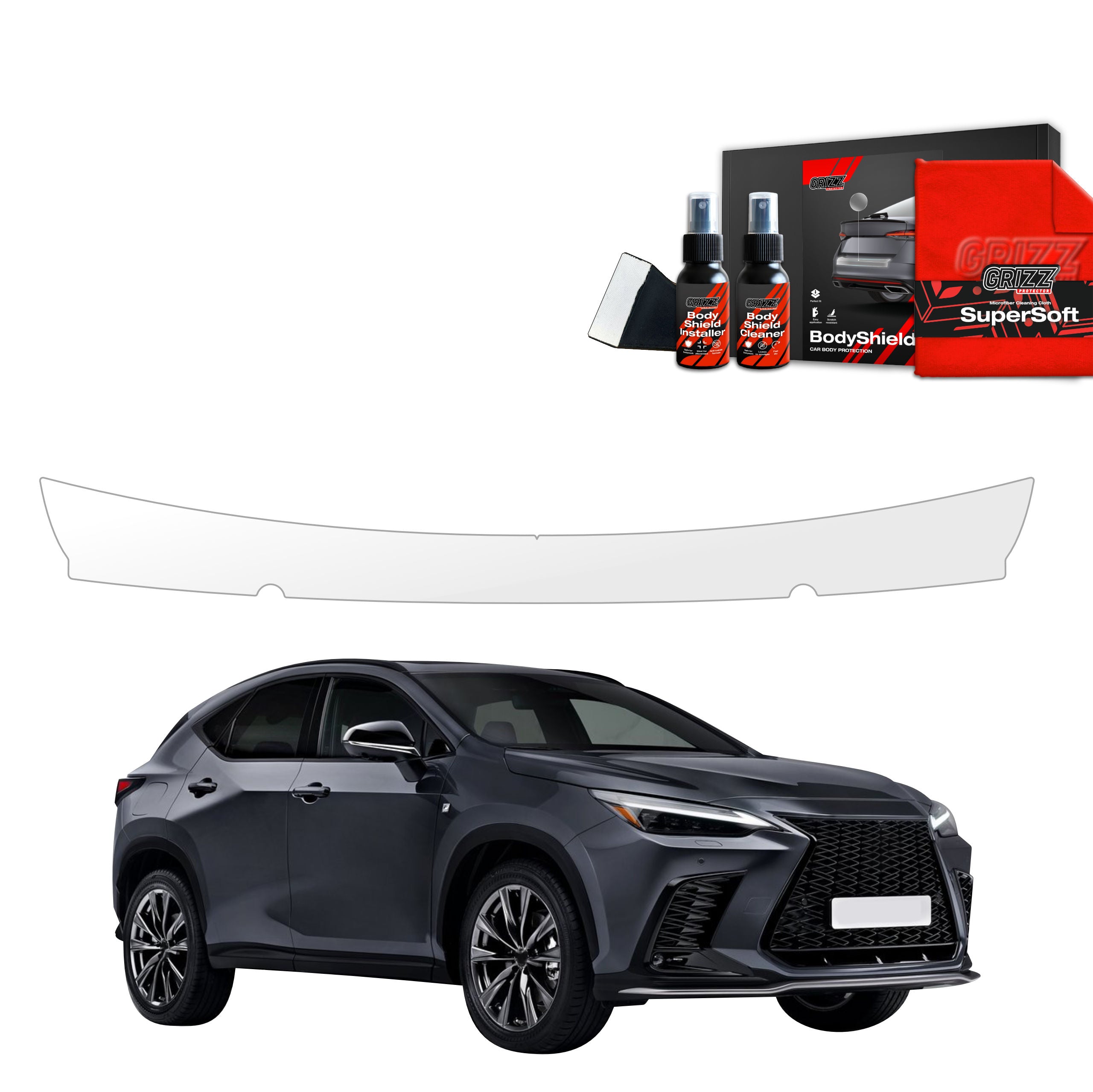 Folie de protecție pentru marginea portbagajului - Lexus NX 350h (2021-2023)