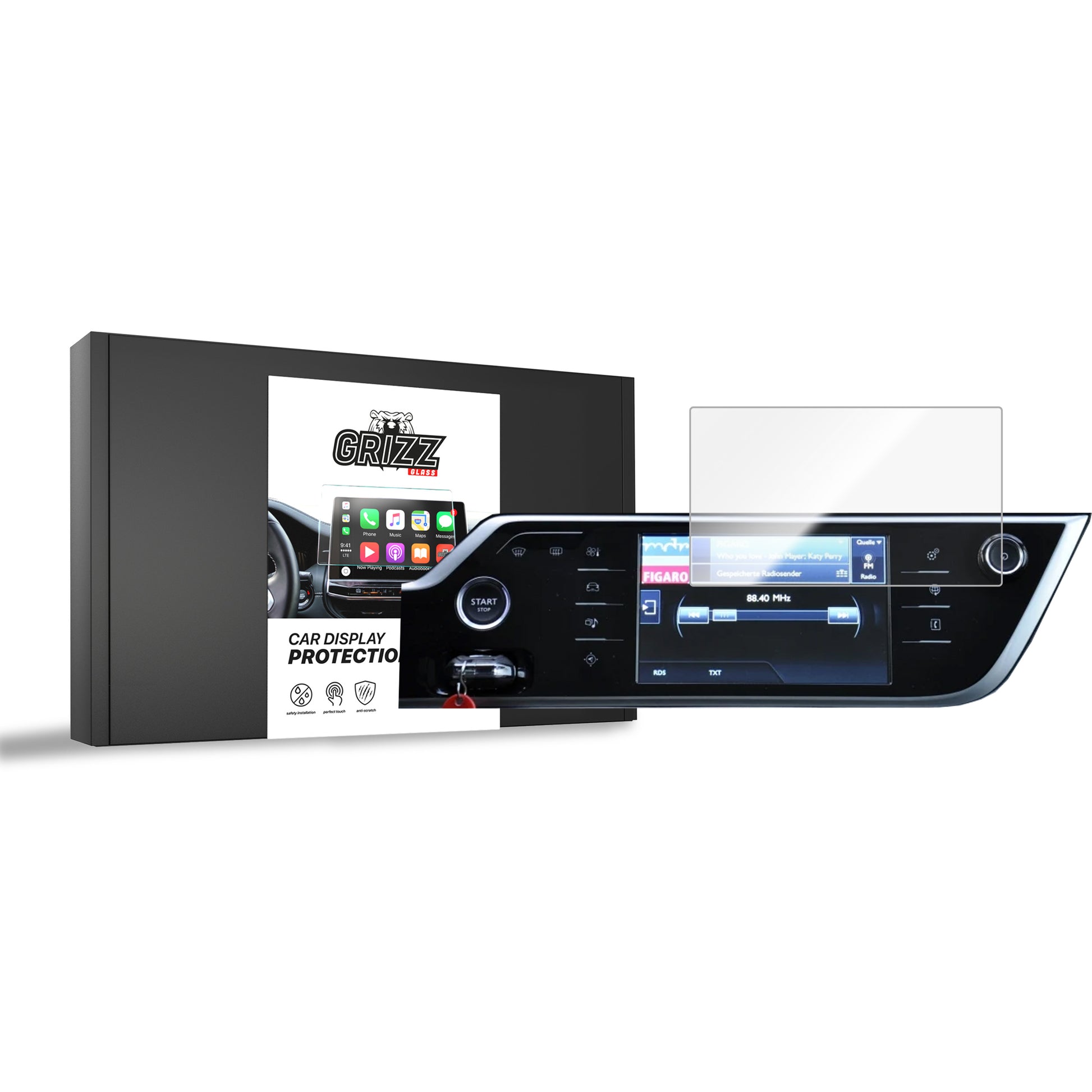 Folie de protecție pentru ecran pentru Citroen C4 Grand Picasso (2014-2018) folie navigație, rezistentă la zgârieturi, clară