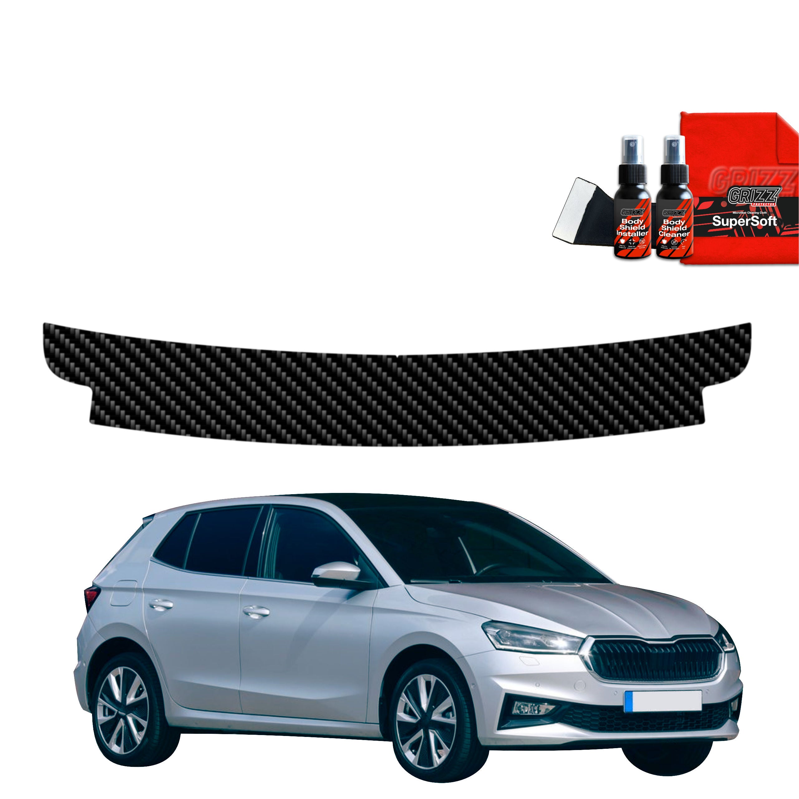 Folie de protecție din carbon pentru marginea de încărcare - Skoda Fabia (2019-2025)