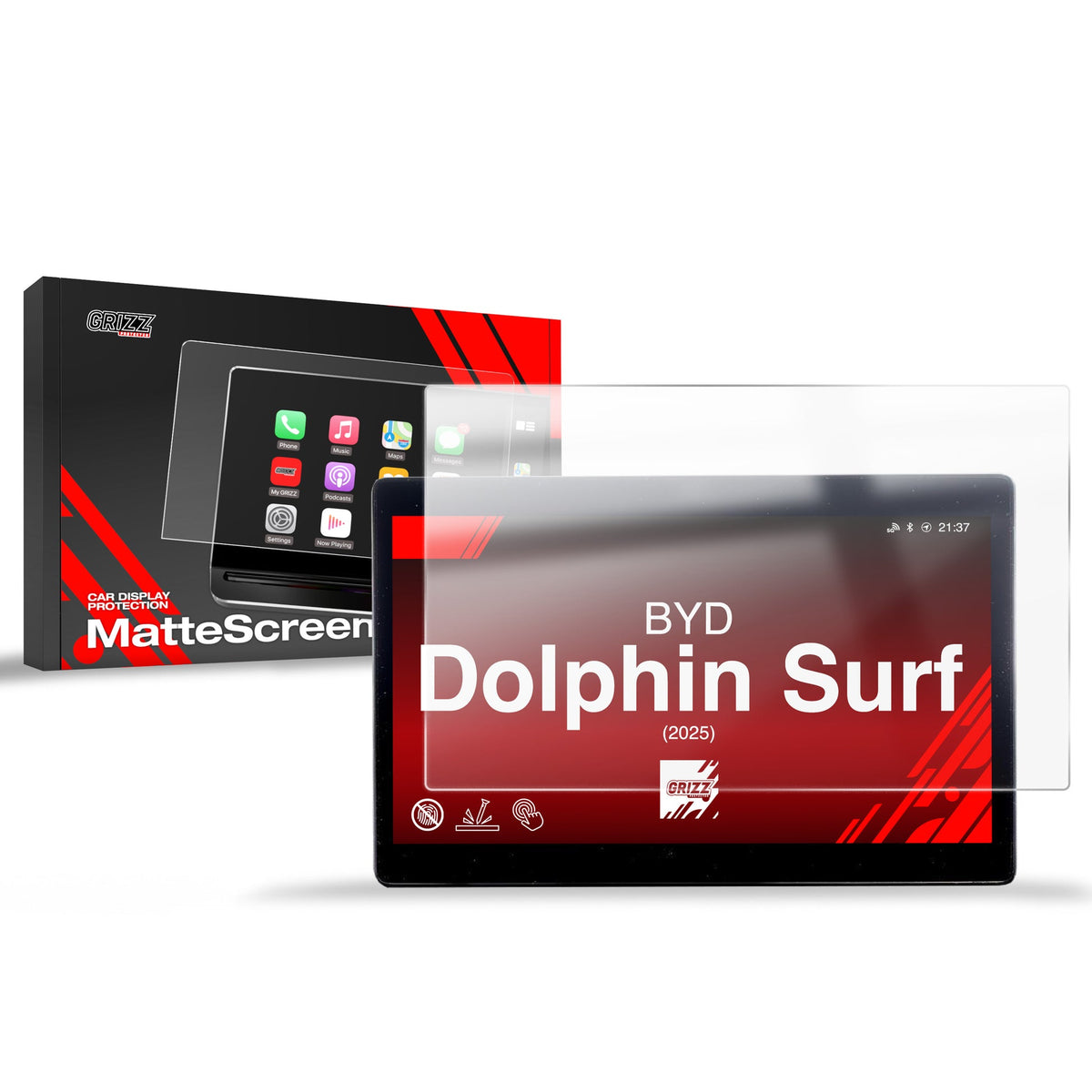 Folie de protecție pentru ecran pentru BYD Dolphin Surf (2025) Anti-Amprentă, Mată