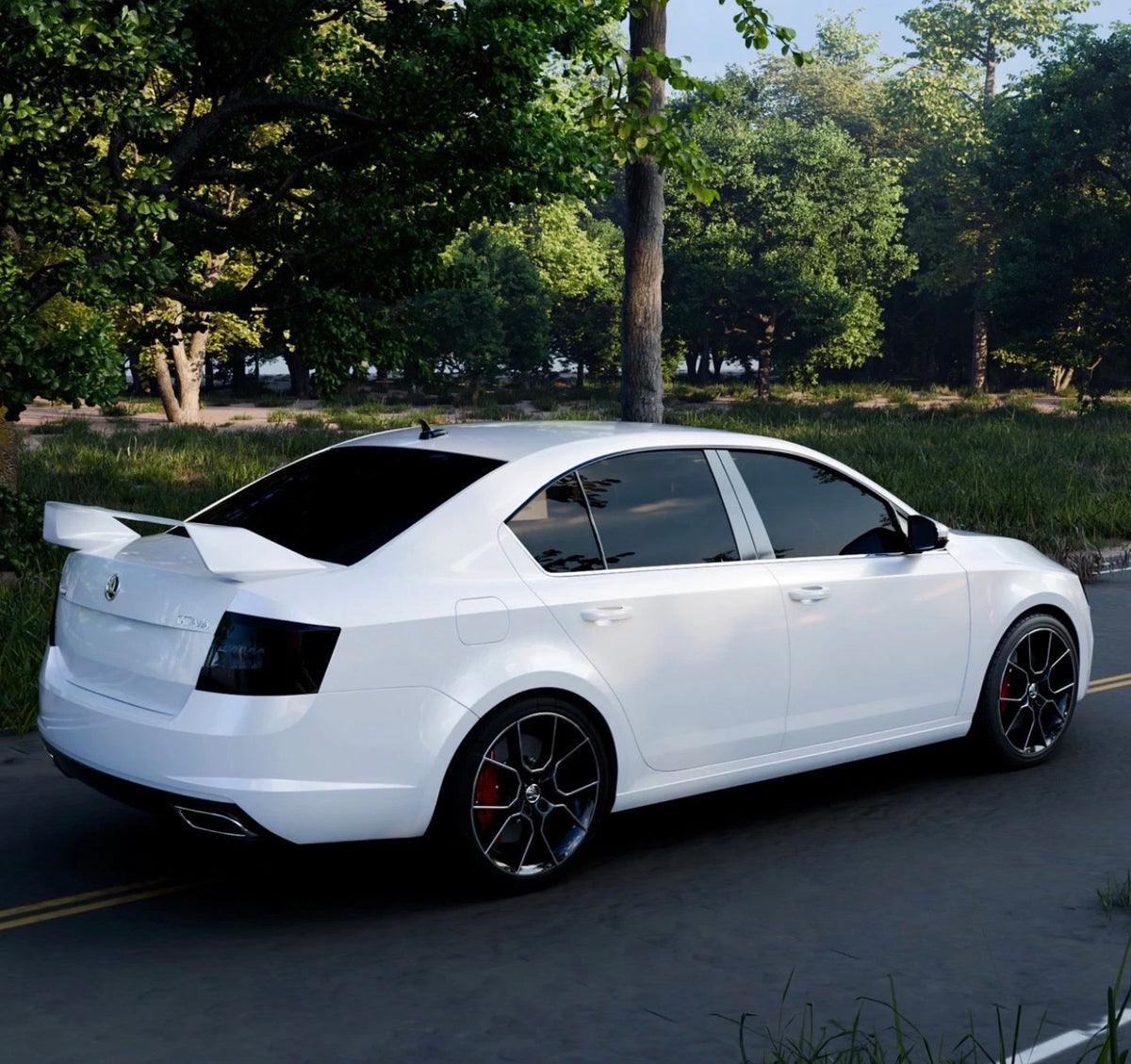 Eleron portbagaj SKODA OCTAVIA MK3 III aspect WRC 2012-2020 TFB TUNING