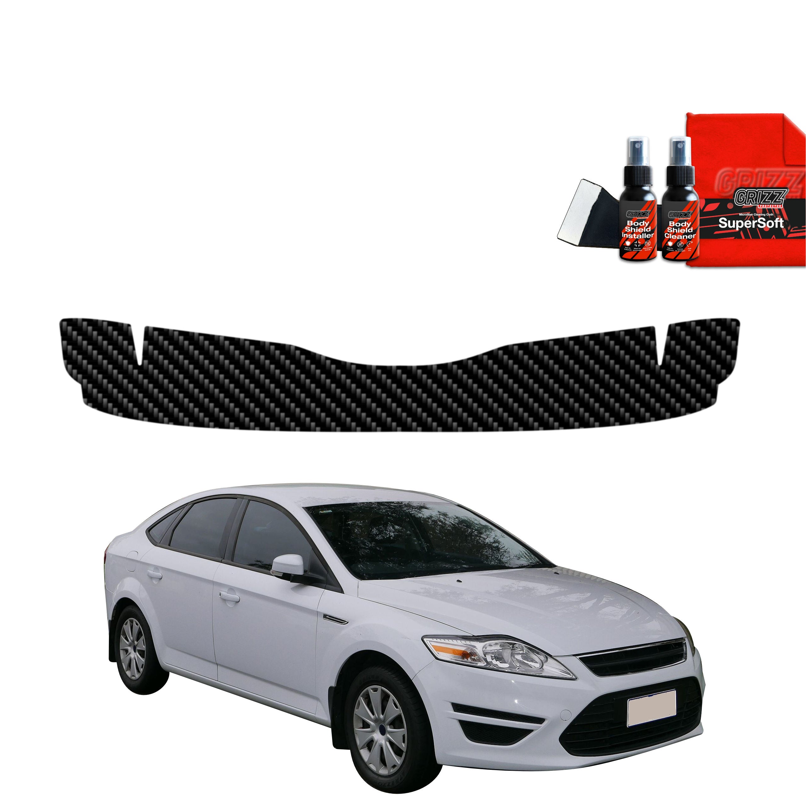 Folie de protecție din carbon pentru marginea de încărcare - Ford Mondeo Mk4 (2010-2014)