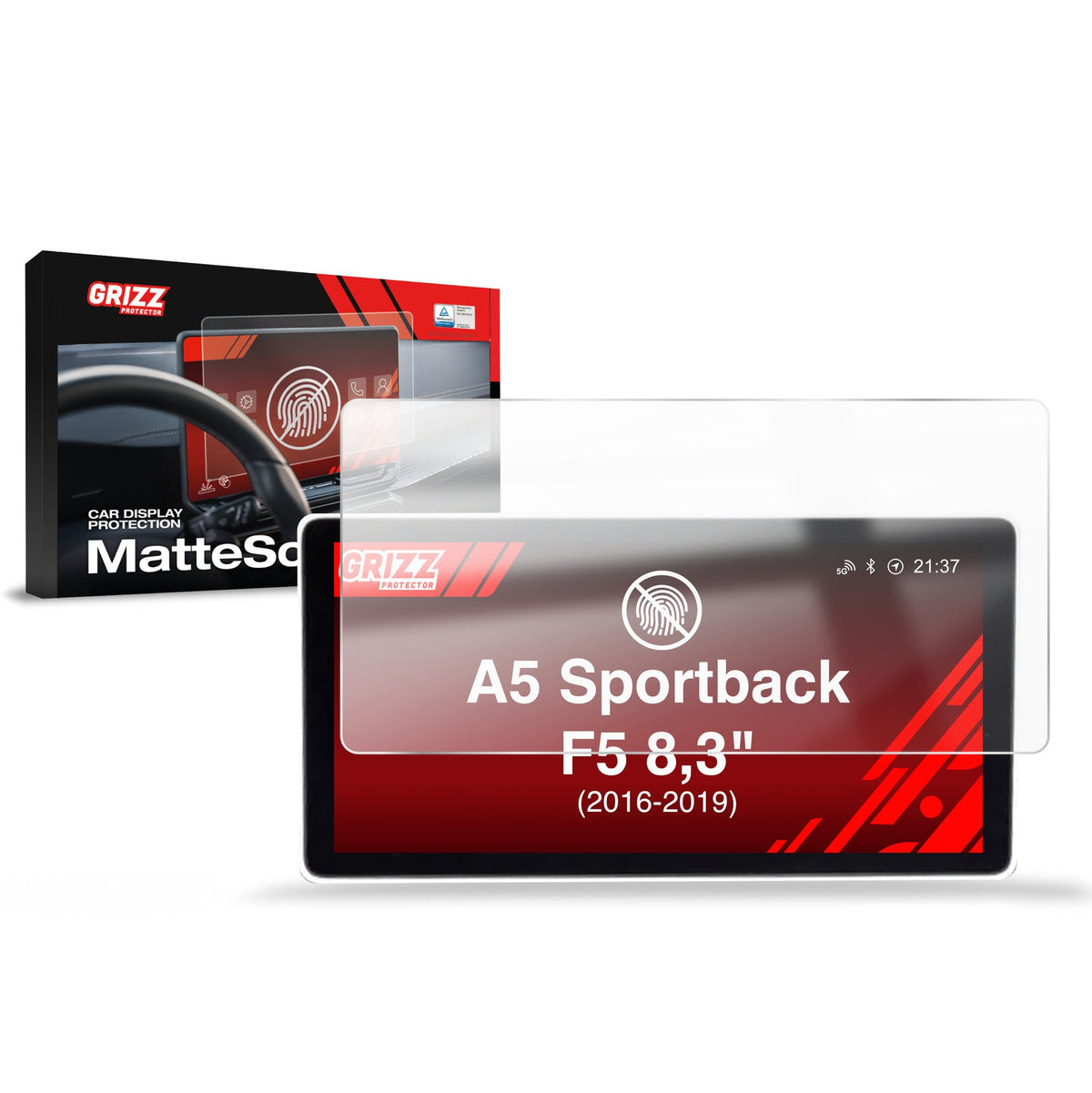 Folie de protecție pentru ecran Audi A5 Sportback F5 MMI 8,3" (2016-2019) Anti-Amprentă, Mată