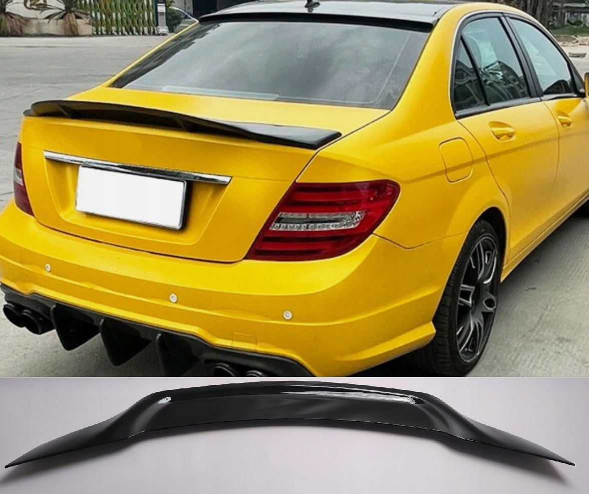 Eleron sport stil R Mercedes Clasa C Sedan W204 negru lucios