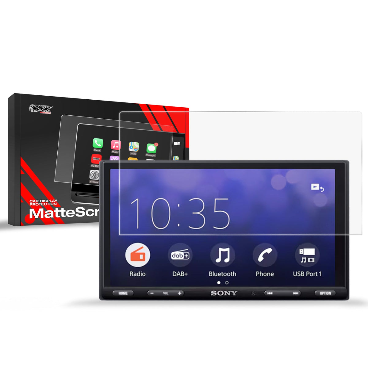 Folie de protecție pentru ecran Sony XAV-AX5650 6,95" 2DIN anti-amprentă, mată