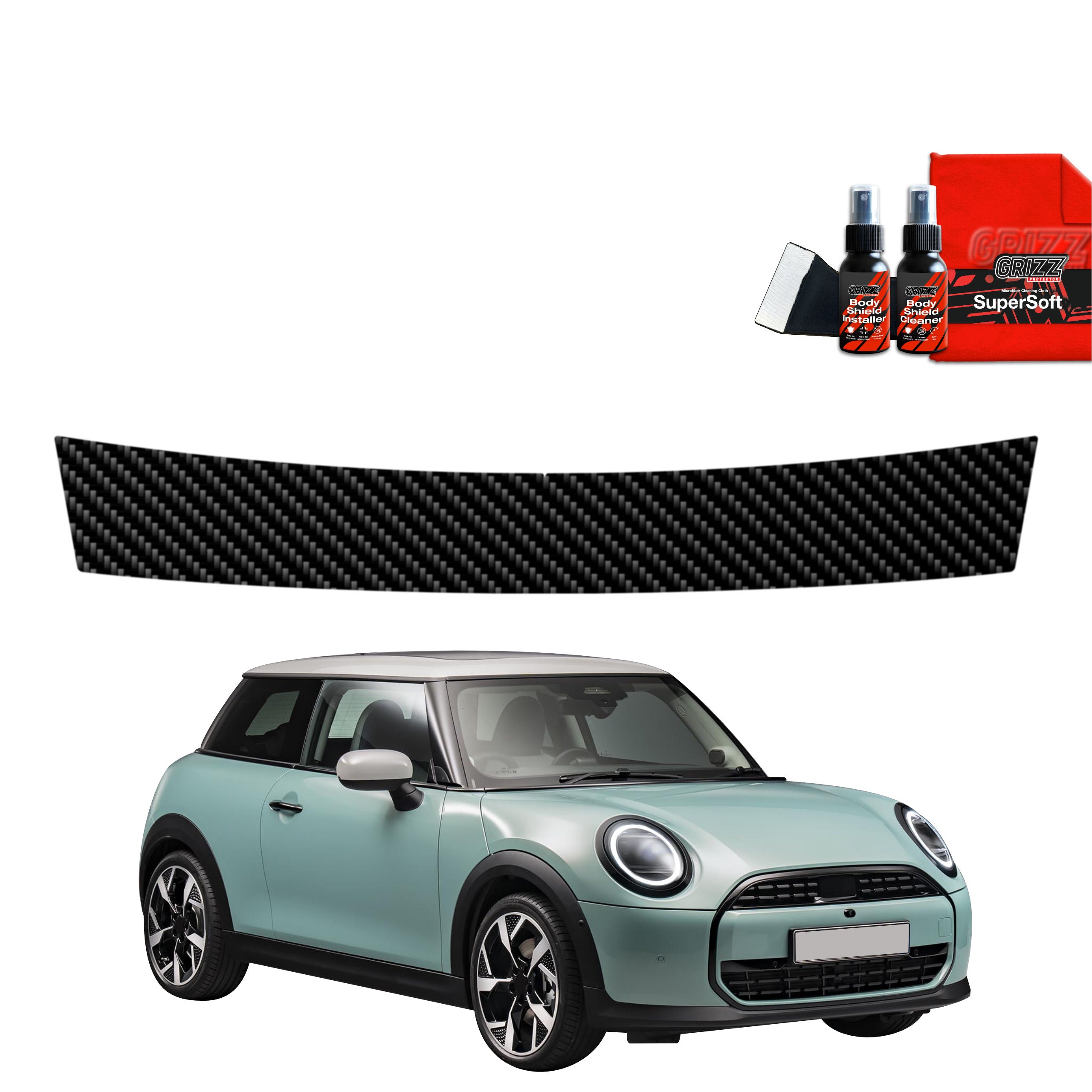 Folie de protecție din carbon pentru marginea de încărcare - Mini Cooper S (2023- 2025)