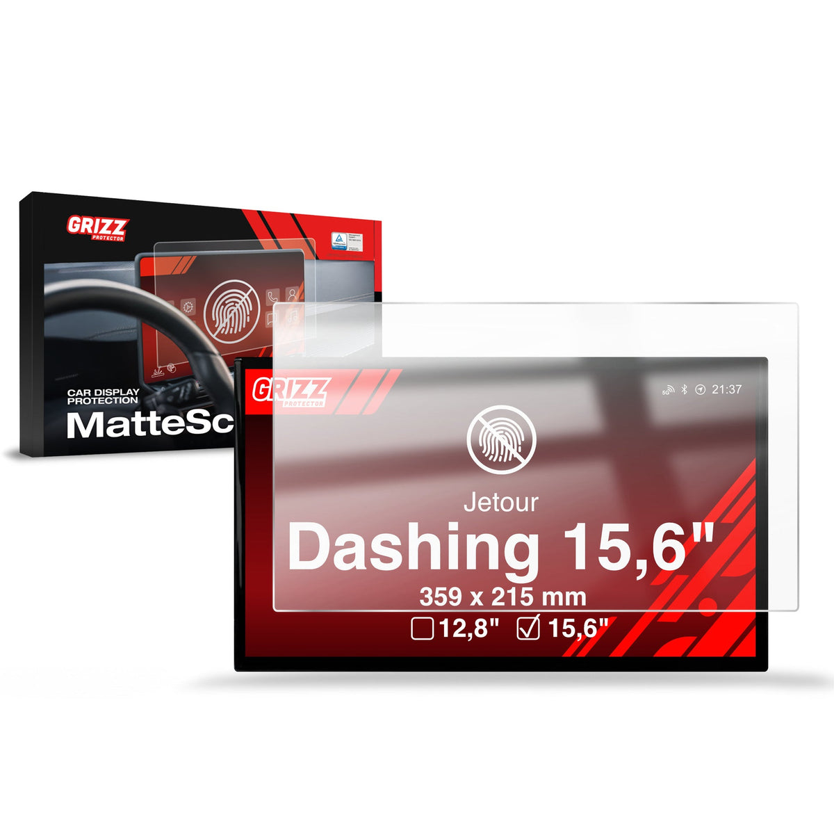 Folie de protecție pentru ecran pentru Jetour Dashing 15,6" (2025-2026) Anti-Amprentă, Mată