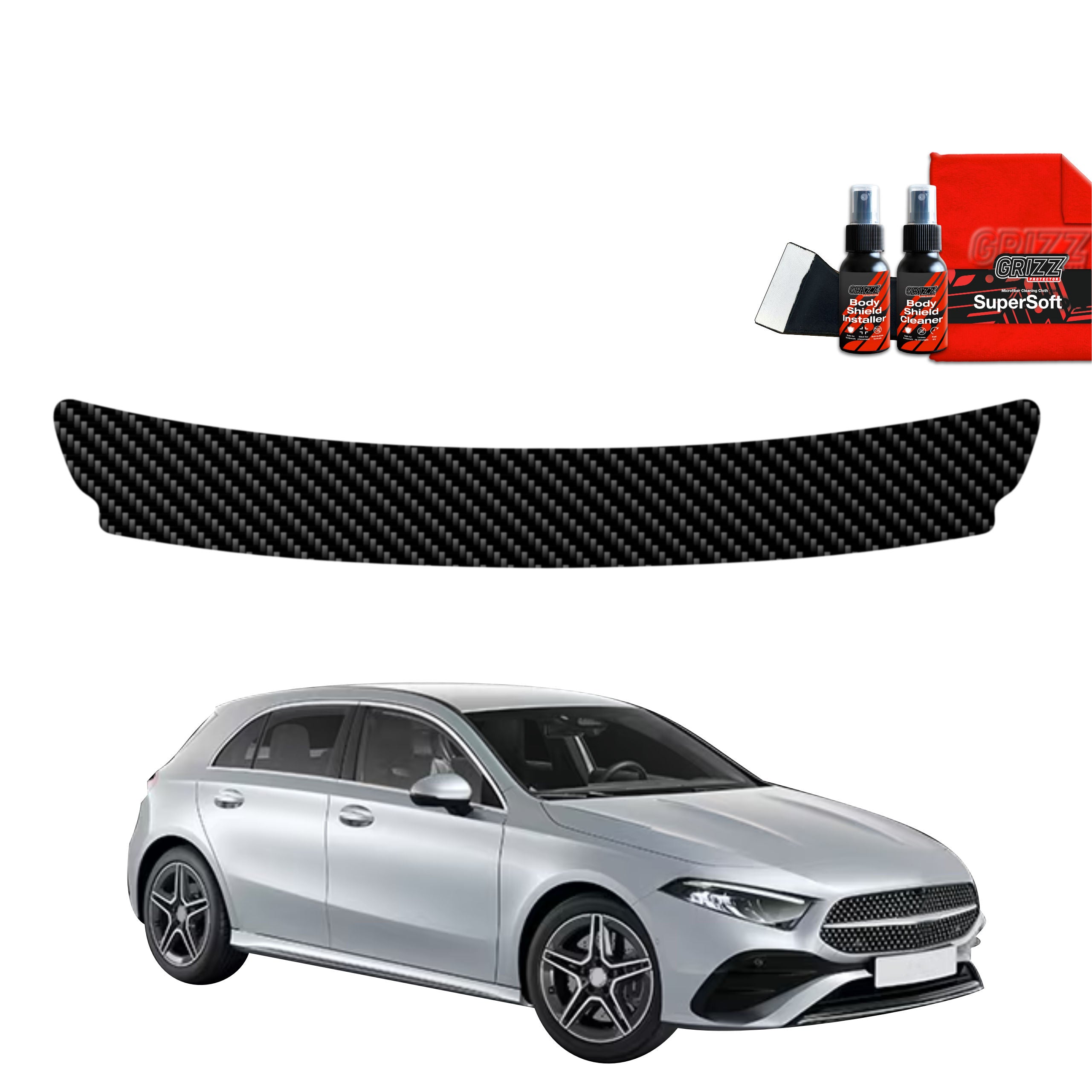 Folie de protecție din carbon pentru marginea de încărcare - Mercedes A Clasa W177 (2018-2025)