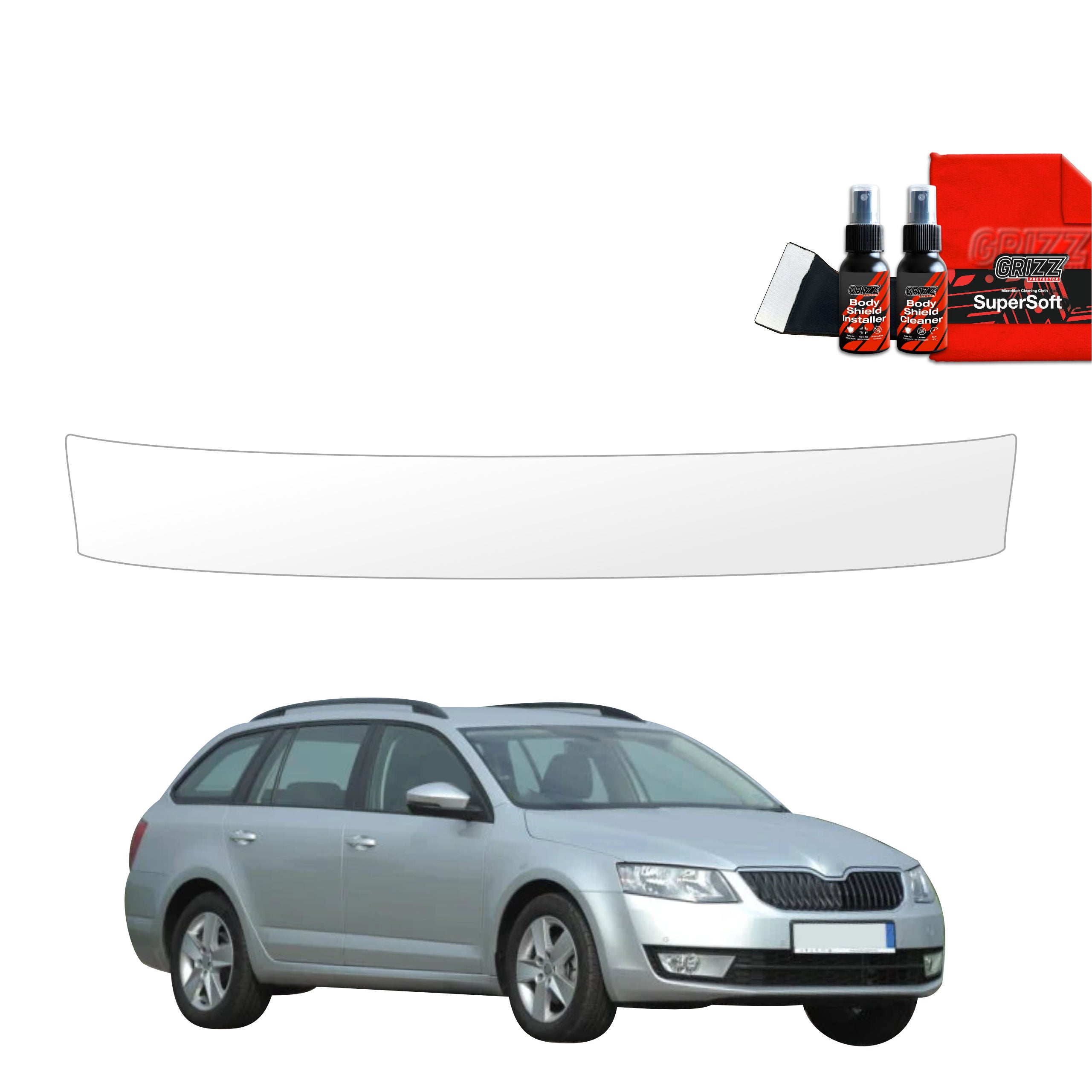Folie de protecție pentru marginea portbagajului - Skoda Octavia 3 Kombi 5D (2017-2020)
