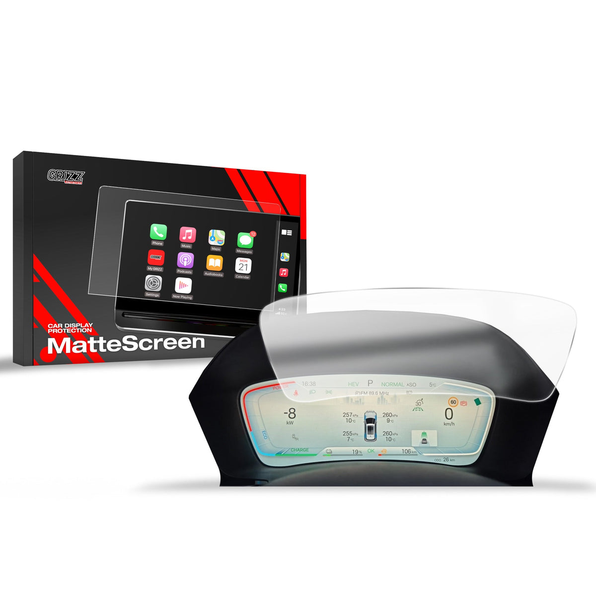 Folie de protecție pentru ecran pentru BYD SEAL U DMi Virtual Cockpit (2024-2025) Anti-Amprentă, Mată