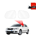 Folie de protecție împotriva ploii pentru oglinzile exterioare - Skoda Octavia 2 Sedan Facelifting (2008-2013)