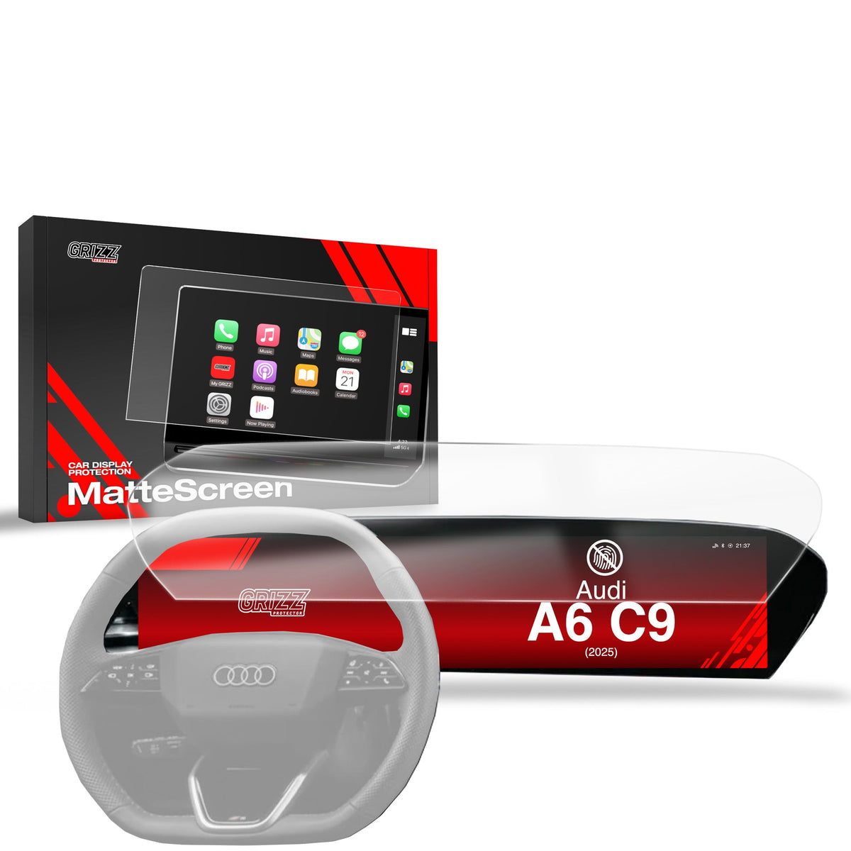 Folie de protecție pentru ecran Audi A6 C9 14,5" (2025) Anti-amprentă, Mată