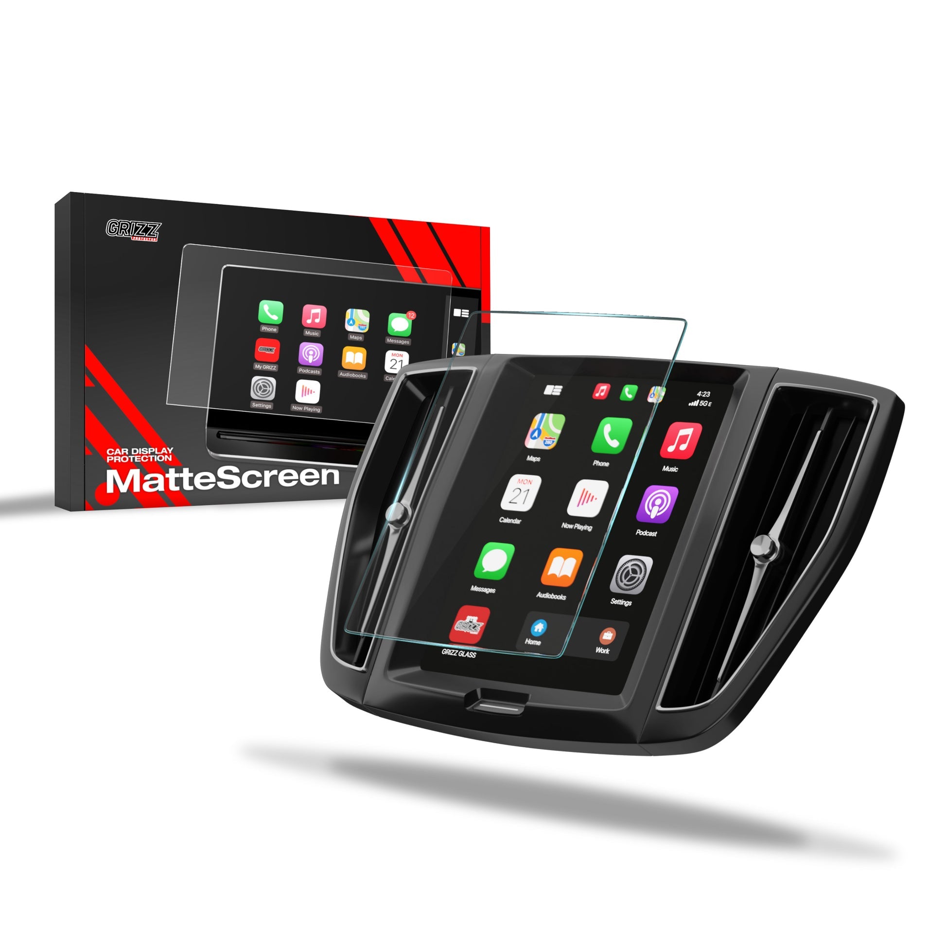 2 folii de protecție pentru ecran pentru Volvo XC60 2 (2017-2025) anti-amprentă, mată