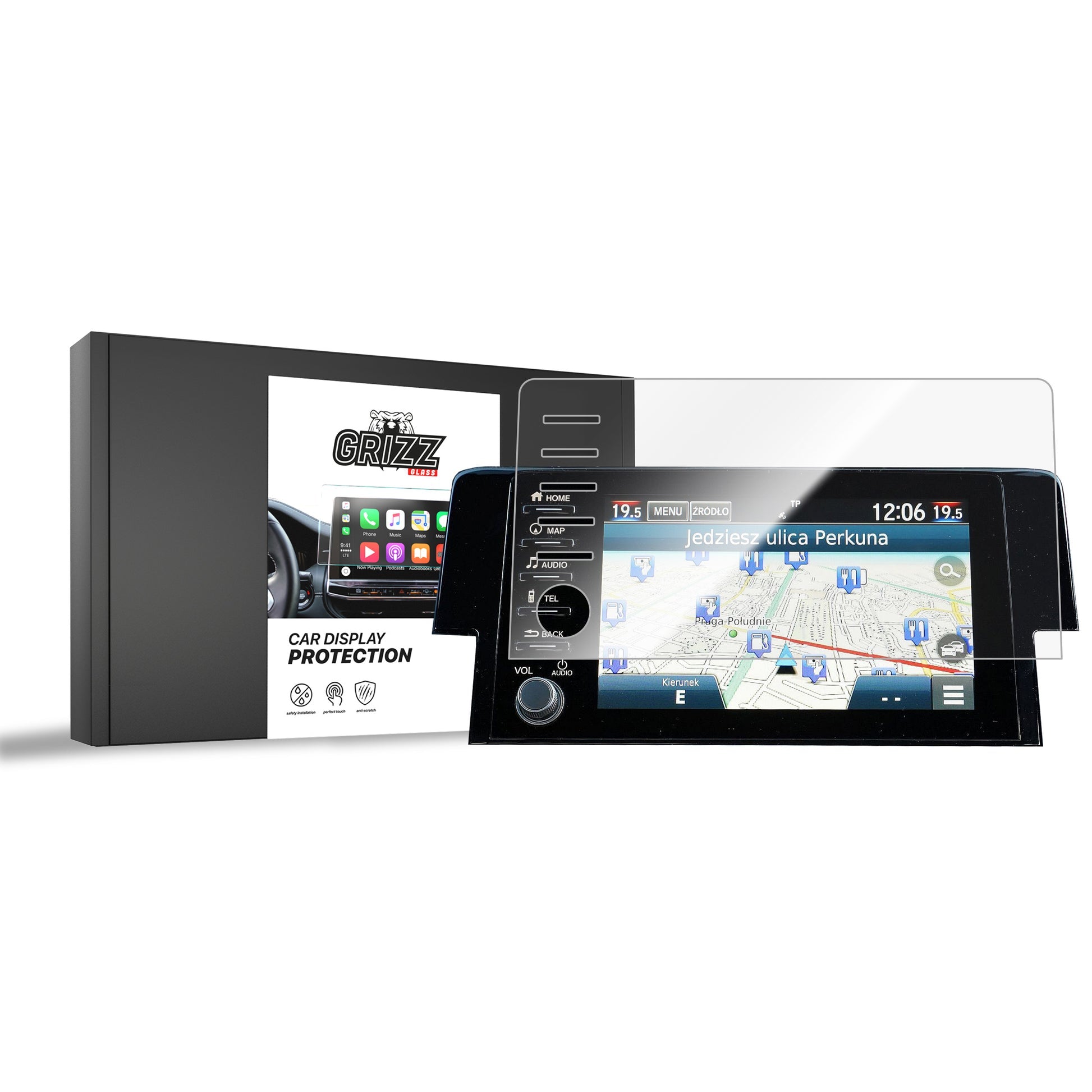 Folie de protecție pentru ecran pentru Honda Civic X (2020) folie pentru navigație, rezistentă la zgârieturi, clară