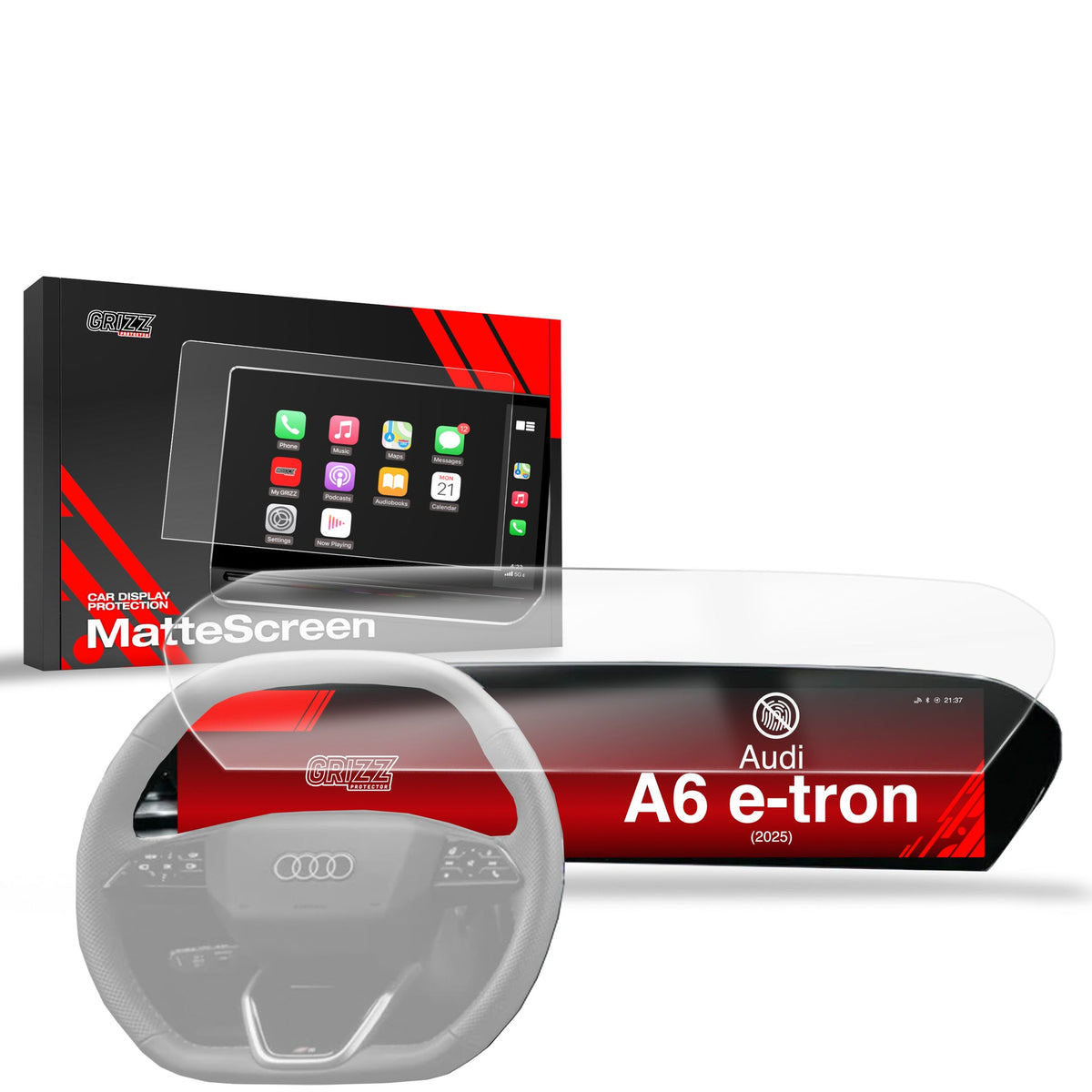 Folie de protecție pentru ecran Audi A6 e-tron 14,5" (2025) Anti-Amprentă, Mată