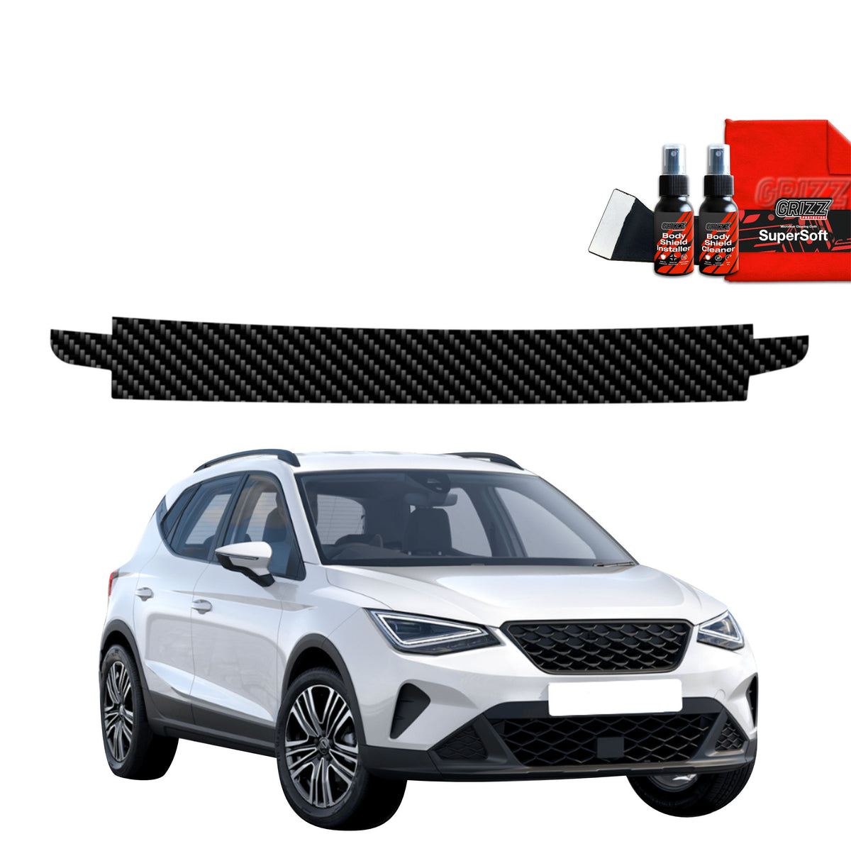 Folie de protecție din carbon pentru marginea de încărcare - Seat Arona (2021-2025)