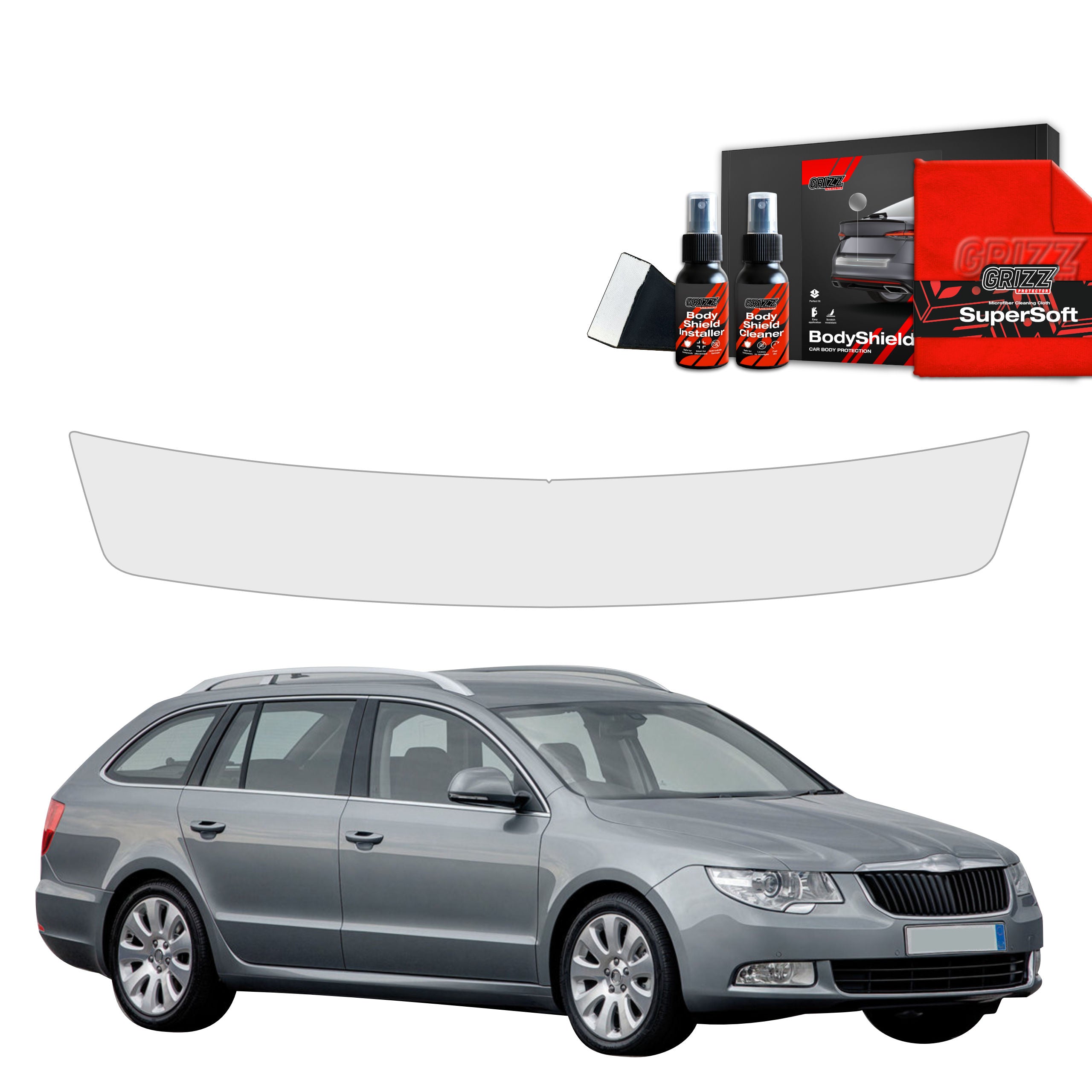 Folie de protecție pentru marginea portbagajului - Skoda Superb 2 Kombi (2009-2013)