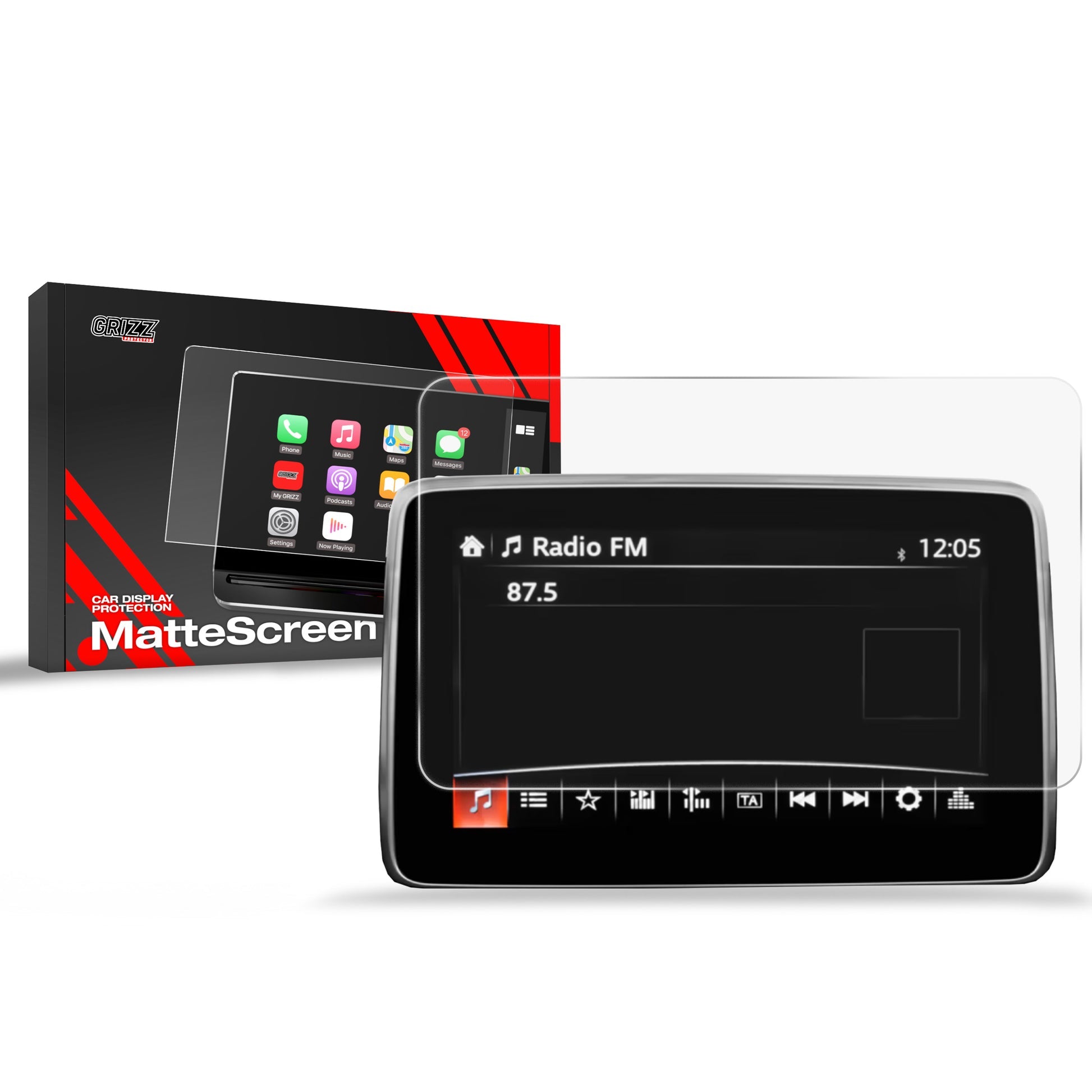 Folie de protecție pentru ecran pentru Mazda MX-5 4 (2015-2023) Anti-Amprentă, Mată