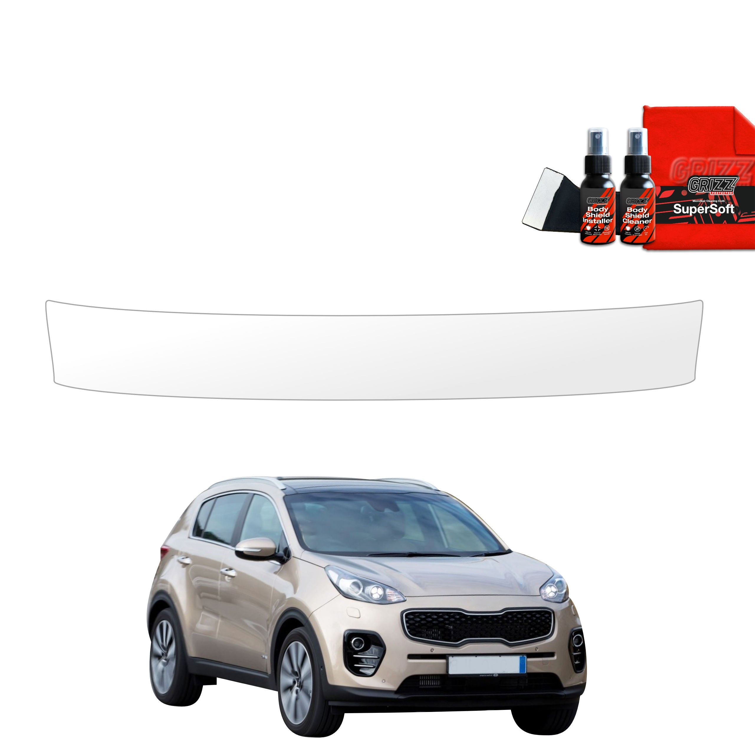 Folie de protecție pentru marginea portbagajului - Kia Sportage 4 (2018-2021)