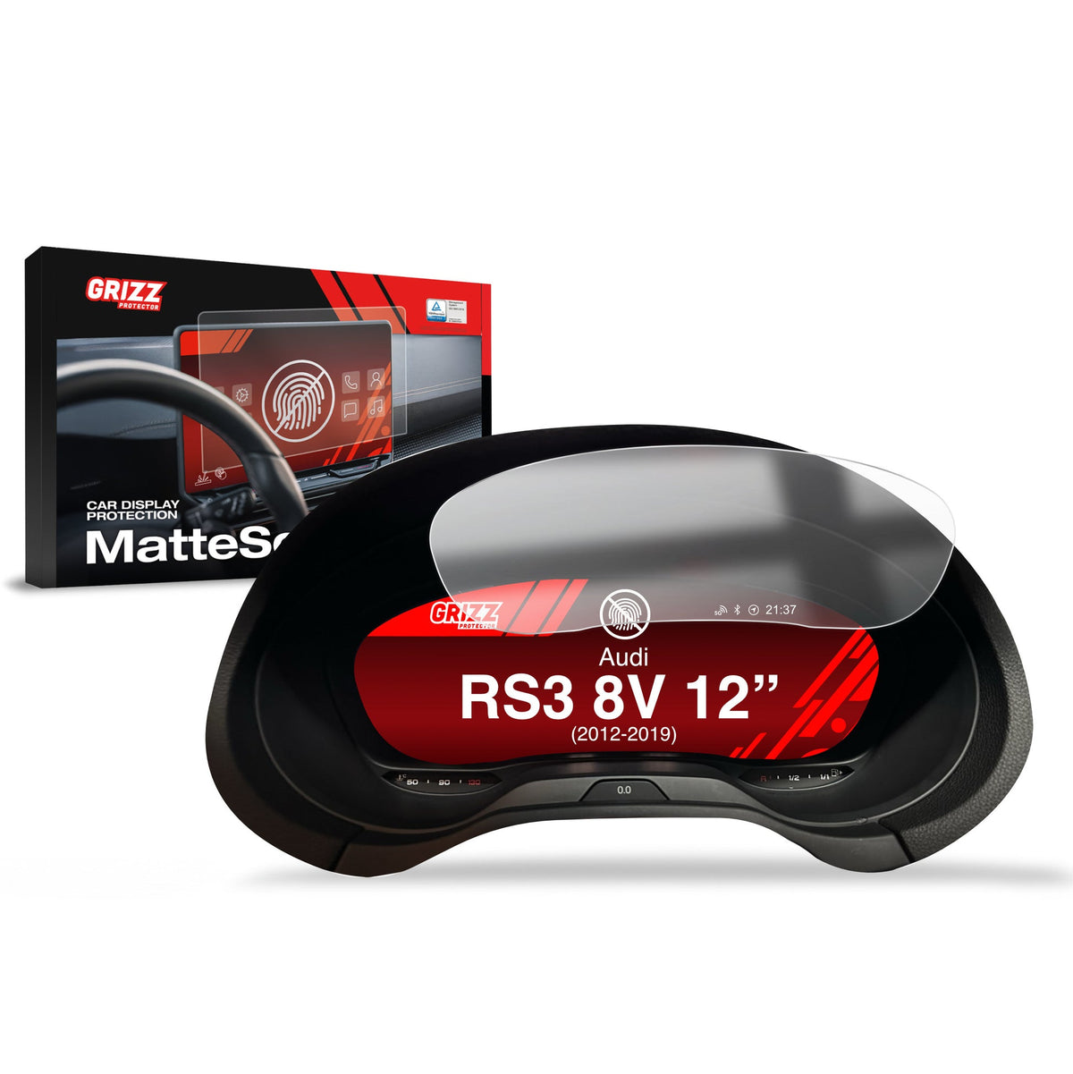 Folie de protecție pentru ecran Audi RS3 8V Virtual Cockpit Retrofit 12" (2012-2019) Anti-Amprentă, Mată