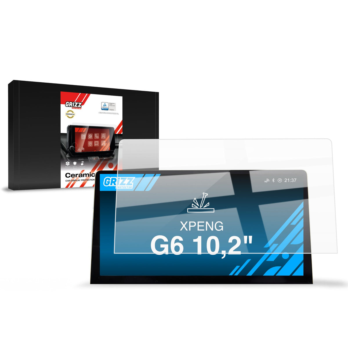 Folie de protecție pentru ecran pentru XPENG G6 10,2" (2023-2024) folie pentru navigație, rezistentă la zgârieturi, clară