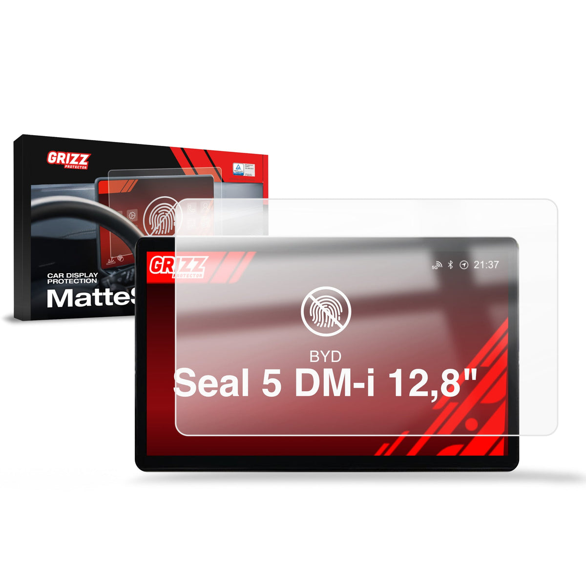 Folie de protecție pentru ecran pentru BYD Seal 5 DM-i 12,8" (2025-2026) Anti-Amprentă, Mată