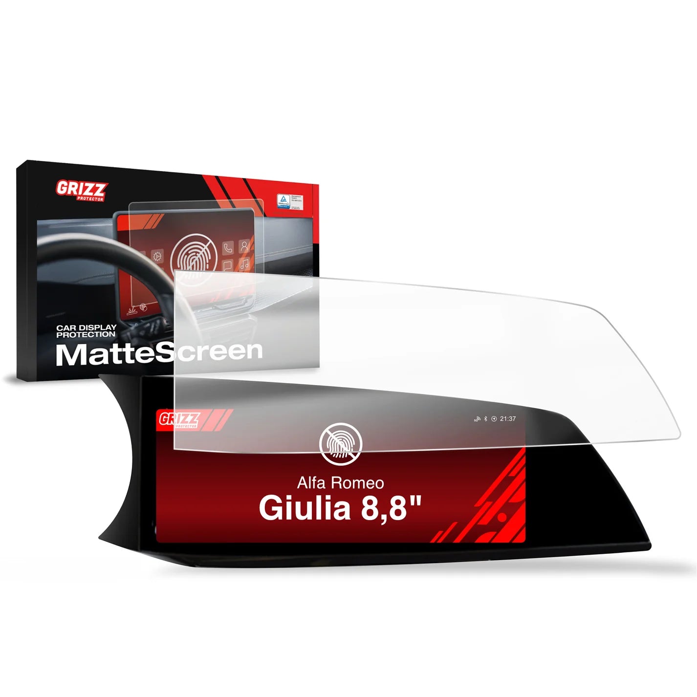 Folie de protecție pentru ecran pentru Alfa Romeo Giulia 8,8" (2025-2026) Anti-amprente, Mată