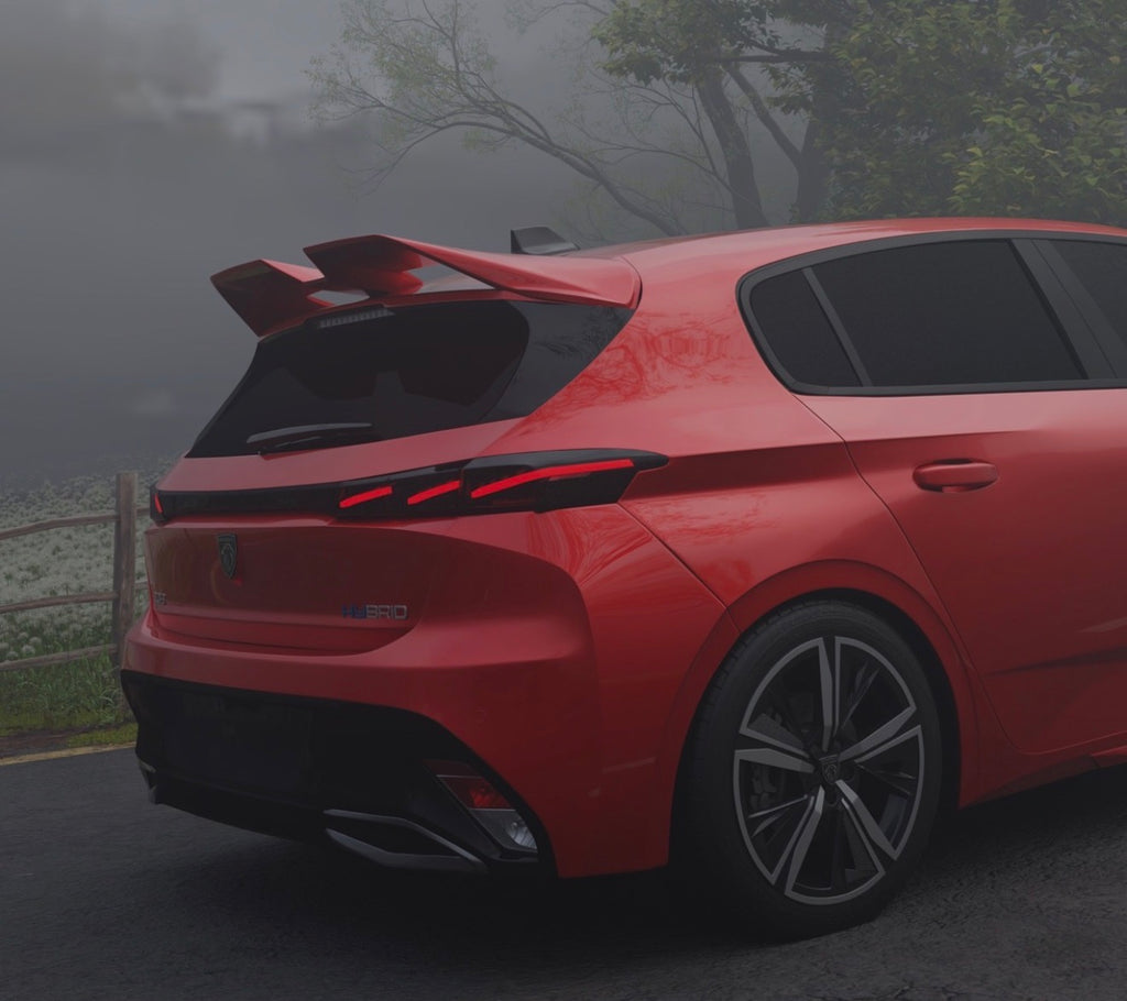 Eleron portbagaj spoiler PEUGEOT 308 MK3 T10 III HATCHBACK 2021 2022 2023 2024 2025 2026 TFB TUNING