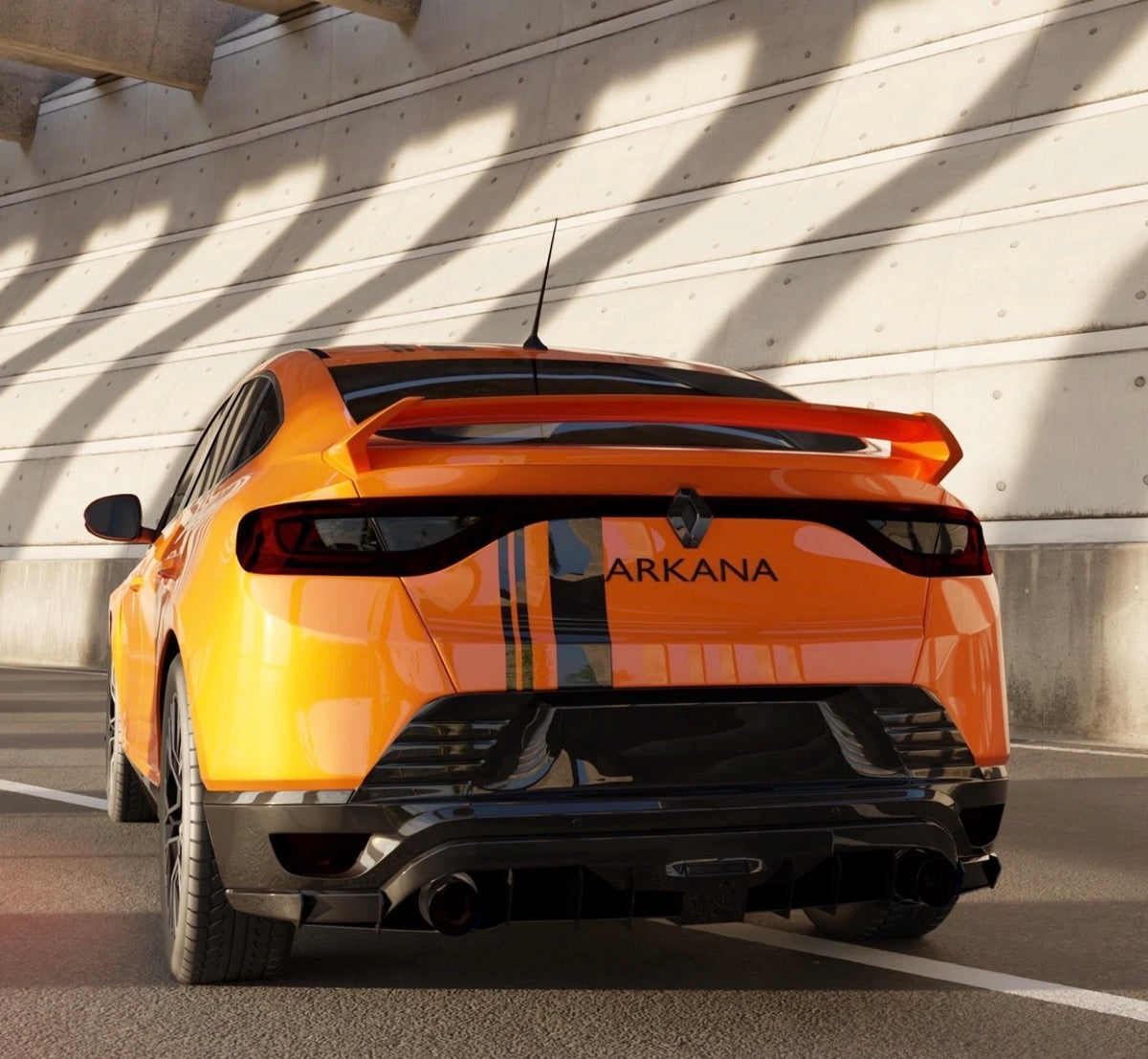 Eleron portbagaj spoiler RENAULT ARKANA aspect PERFORMANCE 2019-2026 TFB TUNING
