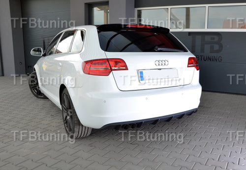 Difuzor bara spate Audi A3 8P Coupe Sportback Facelift Rs3 S3 S-line