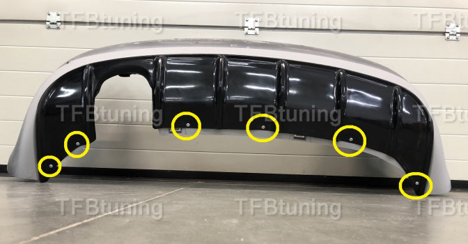 Difuzor bara spate Audi A3 8P Coupe Sportback Facelift Rs3 S3 S-line