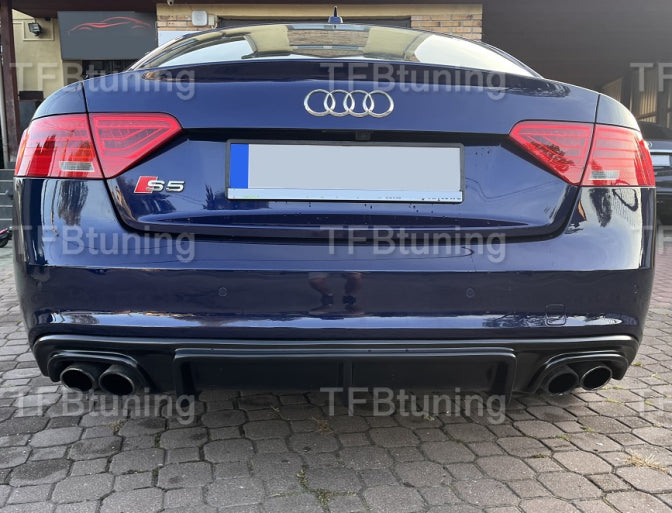 Difuzor bara spate spoiler fusta lip AUDI A5 8T SPORTBACK 2011-2016 pentru bara S-LINE S5 TFB TUNING