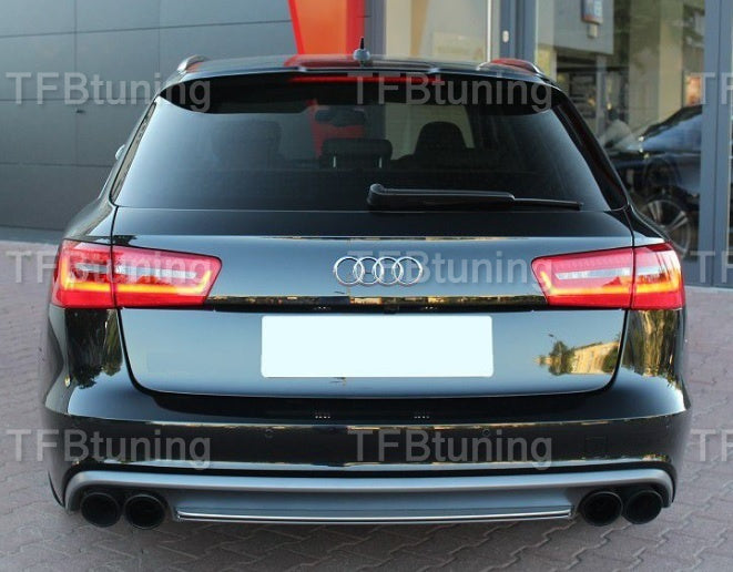 Difuzor bara spate Audi A6 C7 11-14 SLINE S LINE S-LINE S6 ver3 TFB TUNING