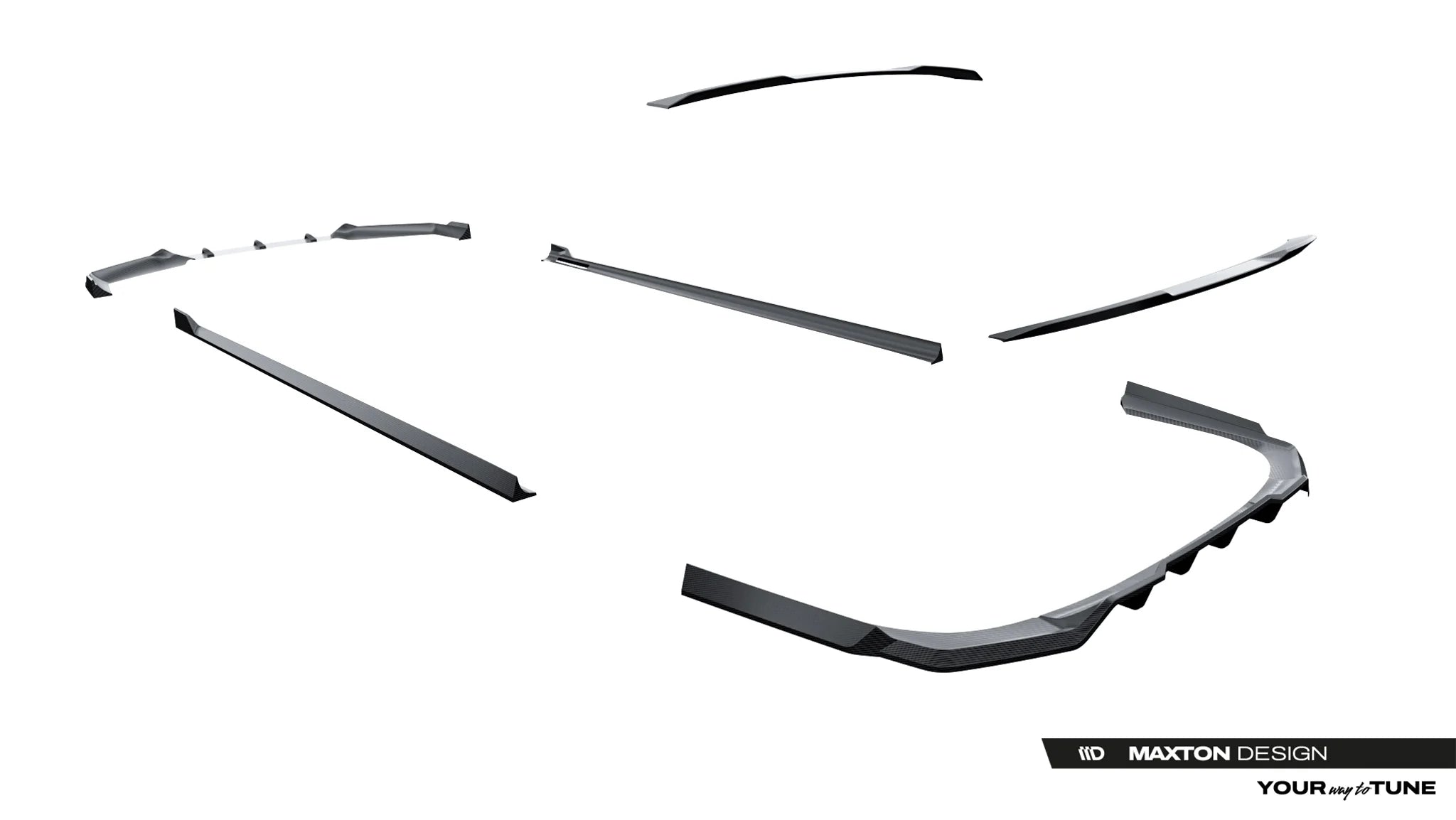 BODY KIT Prepreg Carbon Fiber Splitters BMW 7 / i7 M-Pack G70 - Maxton Design
