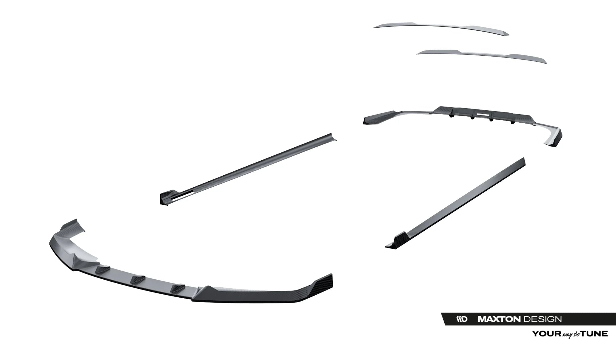 BODY KIT Prepreg Carbon Fiber Splitters BMW 7 / i7 M-Pack G70 - Maxton Design