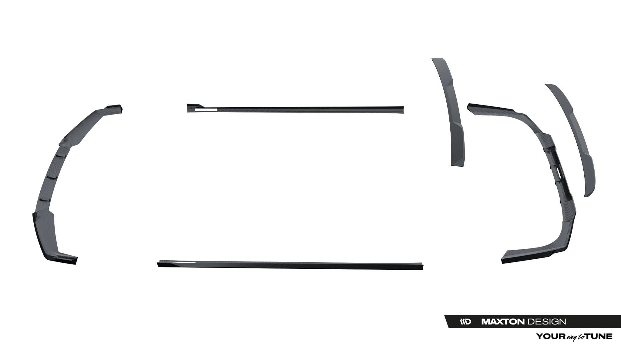 BODY KIT Prepreg Carbon Fiber Splitters BMW 7 / i7 M-Pack G70 - Maxton Design