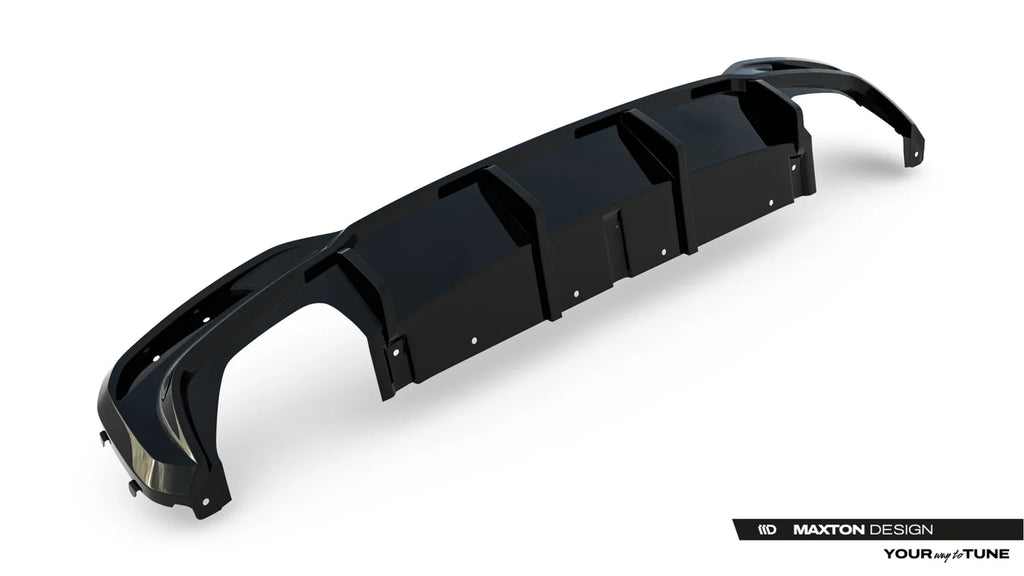 Prelungire difuzor bara spate spoiler fusta lip cu aripioare laterale BMW 5 M-Pack Sedan / Touring G30 / G31 / G30 Facelift / G31 Facelift - Maxton Design