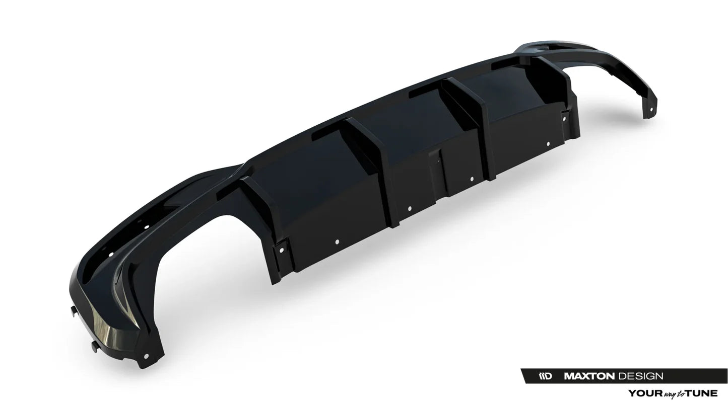 Prelungire difuzor bara spate spoiler fusta lip cu aripioare laterale BMW 5 M-Pack Sedan / Touring G30 / G31 / G30 Facelift / G31 Facelift - Maxton Design