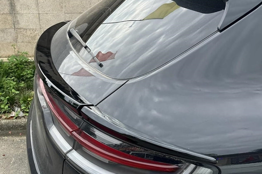 Eleron portbagaj Porsche Macan 2018+ negru lucios din 3 bucati TFBT