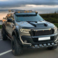Prelungitor Capotă Compatibil Cu FORD Ranger T7-T8 2015-2022 (Negru Lucios)