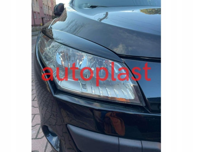 Pleoape faruri Renault Megane 3 2008-2013 plastic ABS TFB TUNING