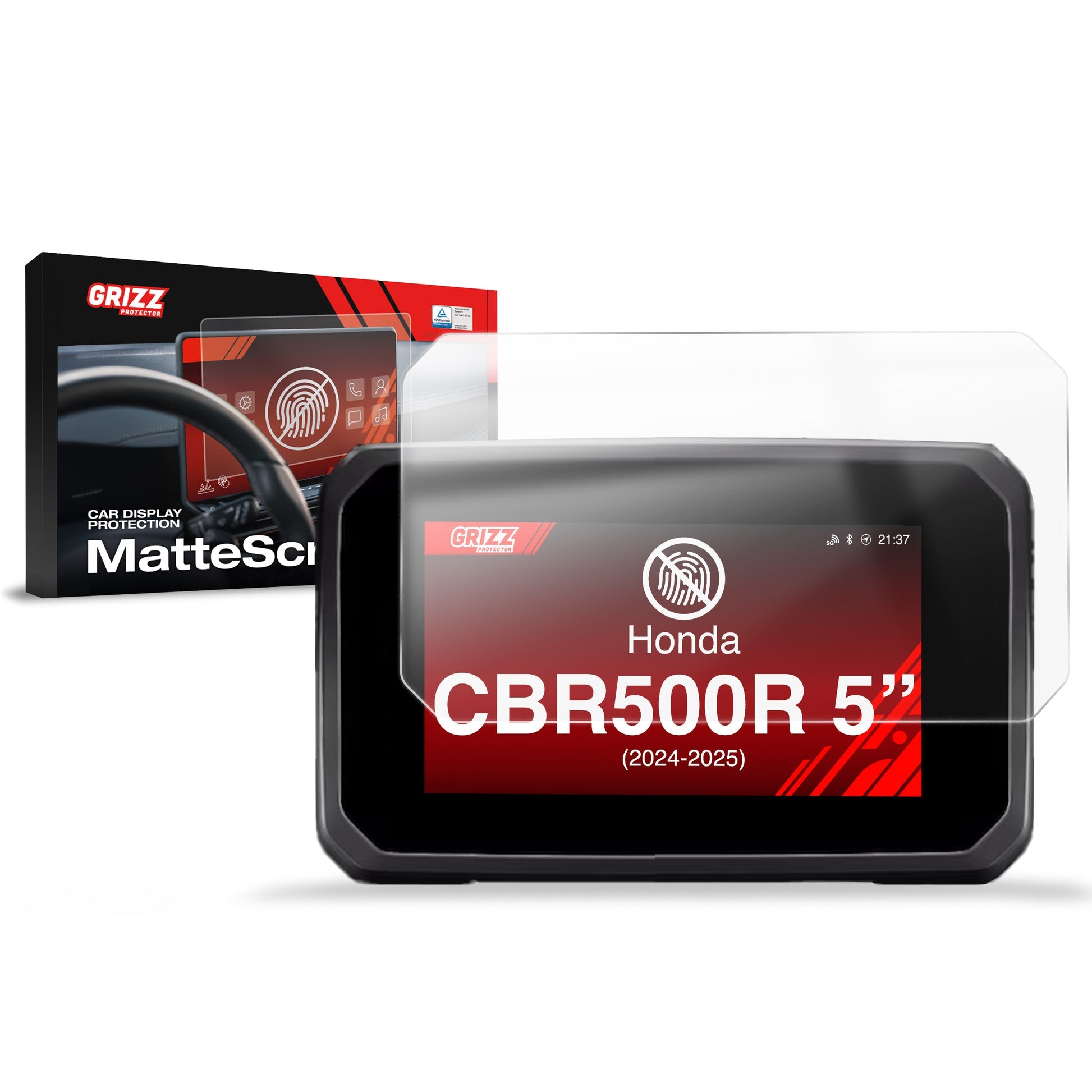 Folie de protecție pentru ecran Honda CBR500R 5" (2024-2025) Anti-Amprentă, Mată