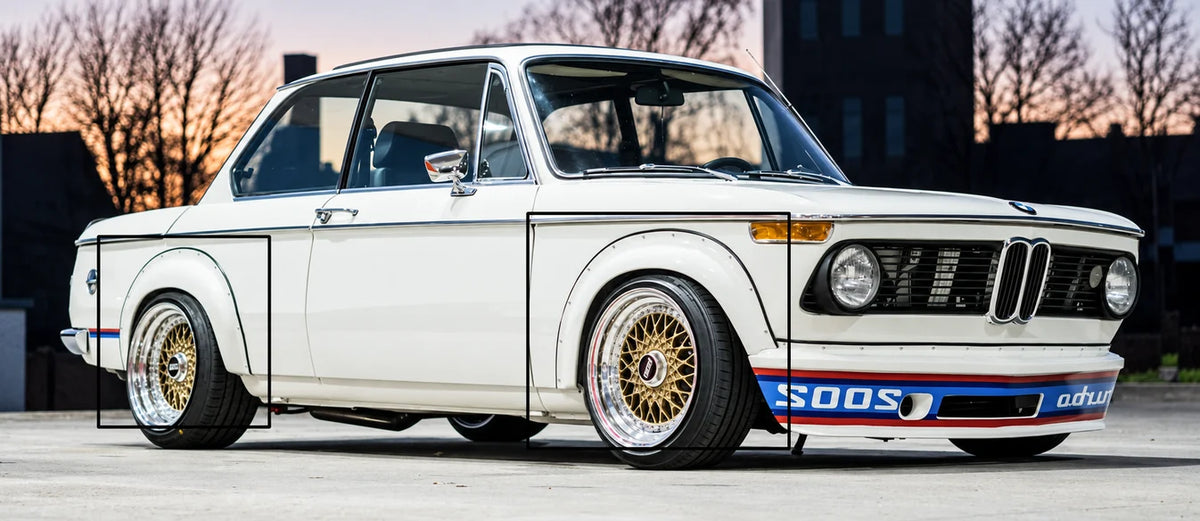 Extensii aripi bandouri ornamente aripi BMW E10 2002 TFB TUNING