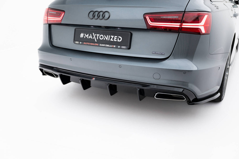 Prelungire difuzor bara spate Audi A6 S-Line A6 C7 FL 2014-2017 v22 - Maxton Design