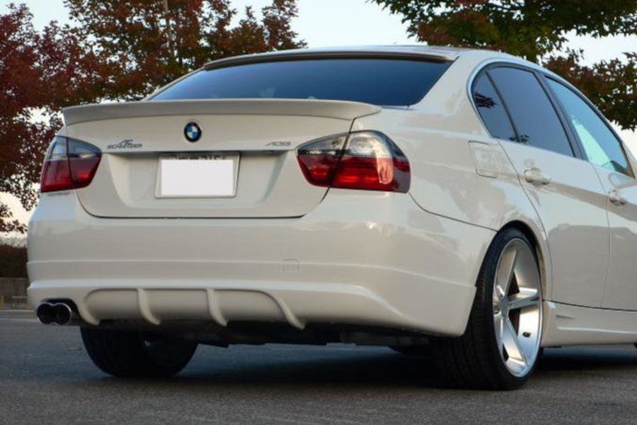 Difuzor bara spate fusta spoiler lip BMW Seria 3 E90 E91 sedan/touring 2004-2011 TFBT